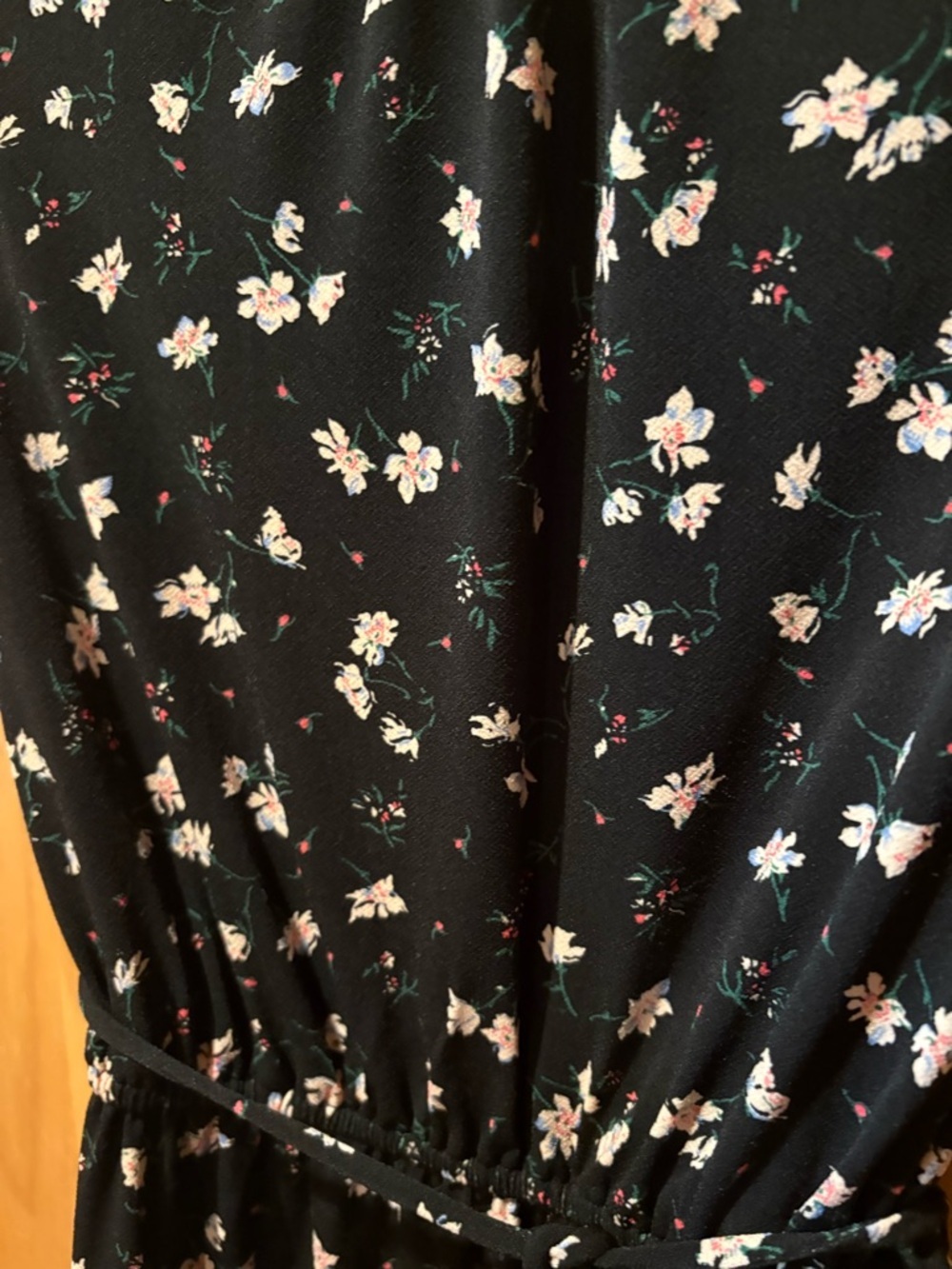 Banana Republic Black Floral jersey dress size XXSP - Picture 4 of 12